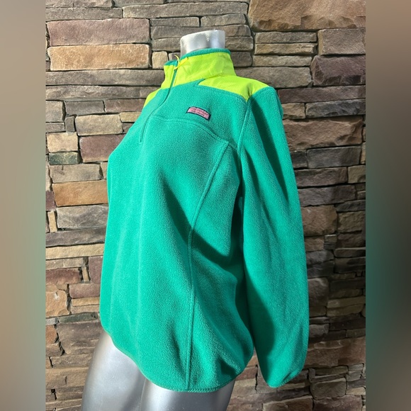 Vineyard Vines 3/4 Zip Performance Mixed-media Jacket Sz L - Picture 2 of 7
